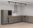 Nobilia SPA L-shaped kitchen 366,6 cm x 246,6 cm with appliances planning 16 4