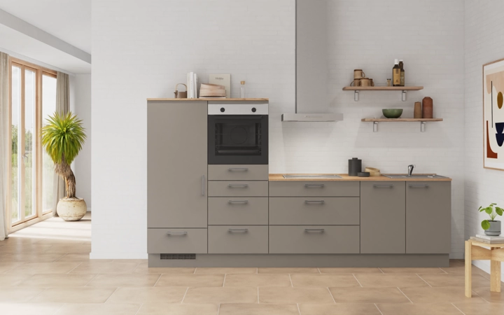 Nobilia SPA Galley kitchen 300 cm with appliances planning 16 0