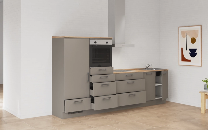 Nobilia SPA Galley kitchen 300 cm with appliances planning 16 4