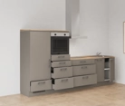 Nobilia SPA Galley kitchen 300 cm with appliances planning 16 4
