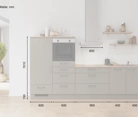 Nobilia SPA Galley kitchen 300 cm with appliances planning 16 5