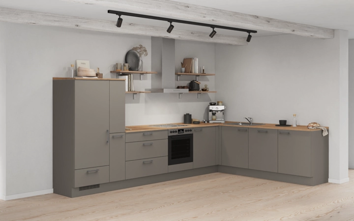 Nobilia SPA L-shaped kitchen 366,6 cm x 246,6 cm with appliances planning 17 1