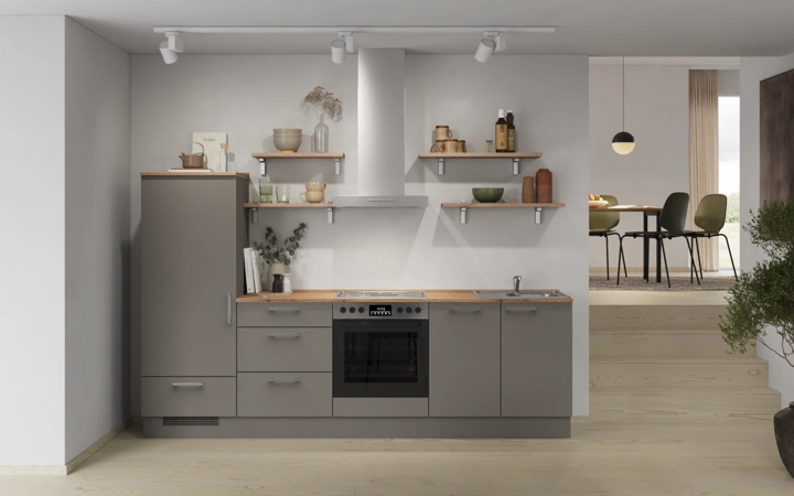 Nobilia SPA Galley kitchen 270 cm with appliances planning 17 0