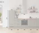 Nobilia SPA Galley kitchen 300 cm with appliances planning 17 5