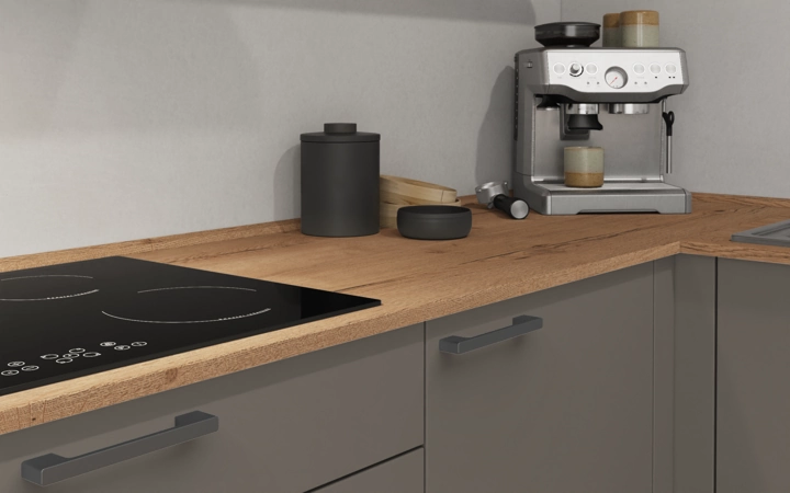 Nobilia SPA L-shaped kitchen 366,6 cm x 246,6 cm with appliances planning 18 3