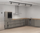Nobilia SPA L-shaped kitchen 366,6 cm x 246,6 cm with appliances planning 18 4