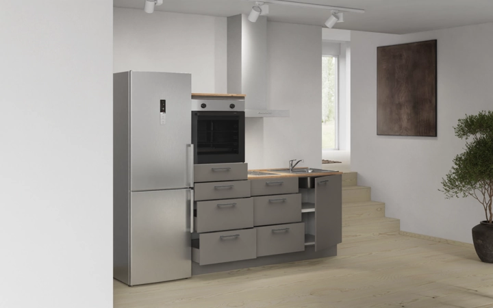 Nobilia SPA Galley kitchen 180 cm with appliances planning 18 4