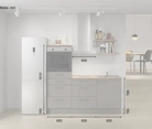 Nobilia SPA Galley kitchen 180 cm with appliances planning 18 5