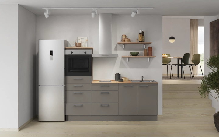 Nobilia SPA Galley kitchen 210 cm with appliances planning 18 0