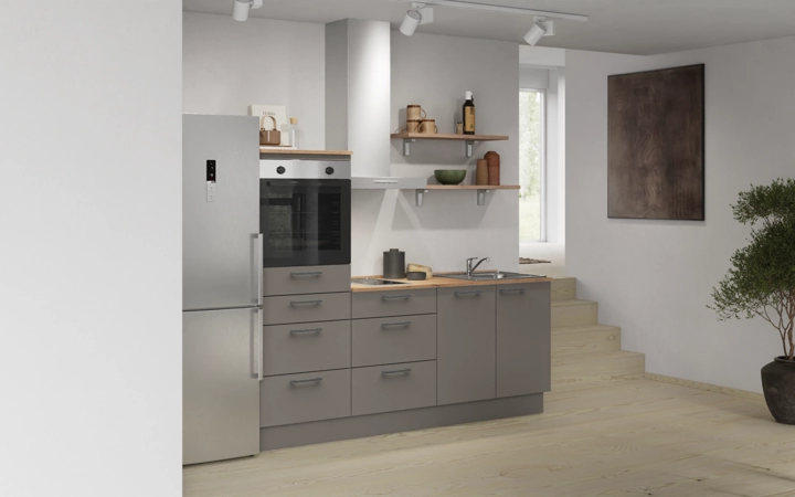 Nobilia SPA Galley kitchen 210 cm with appliances planning 18 1