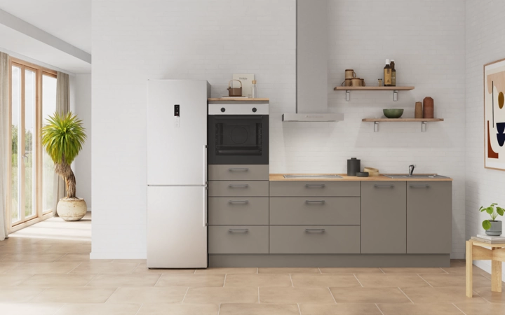 Nobilia SPA Galley kitchen 240 cm with appliances planning 18 0