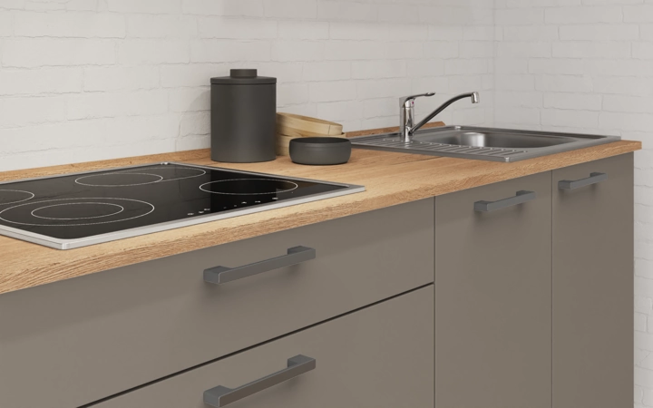 Nobilia SPA Galley kitchen 240 cm with appliances planning 18 3
