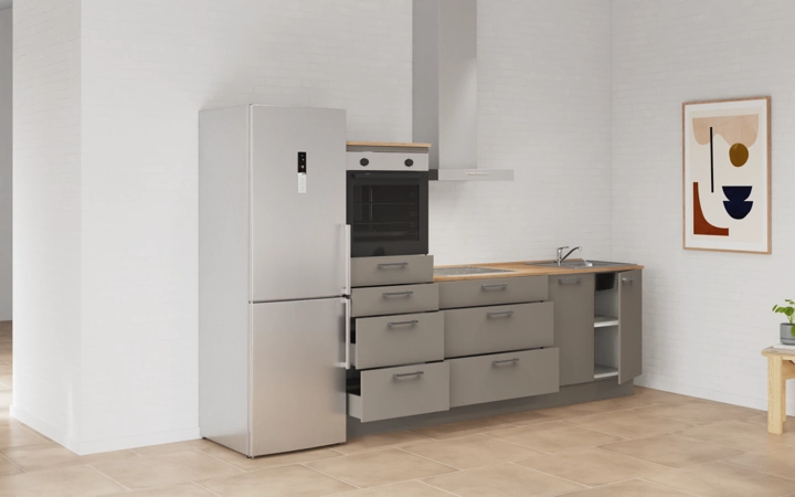 Nobilia SPA Galley kitchen 240 cm with appliances planning 18 4