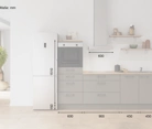 Nobilia SPA Galley kitchen 240 cm with appliances planning 18 5