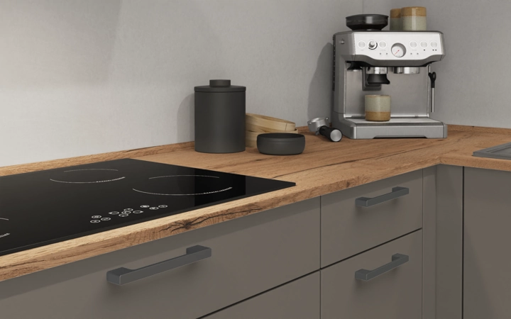 Nobilia SPA L-shaped kitchen 366,6 cm x 246,6 cm with appliances planning 2 3