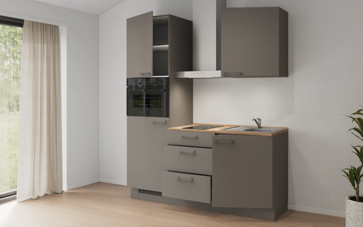 Nobilia SPA Galley kitchen 180 cm with appliances planning 2 4