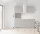 Nobilia SPA Galley kitchen 180 cm with appliances planning 2 5