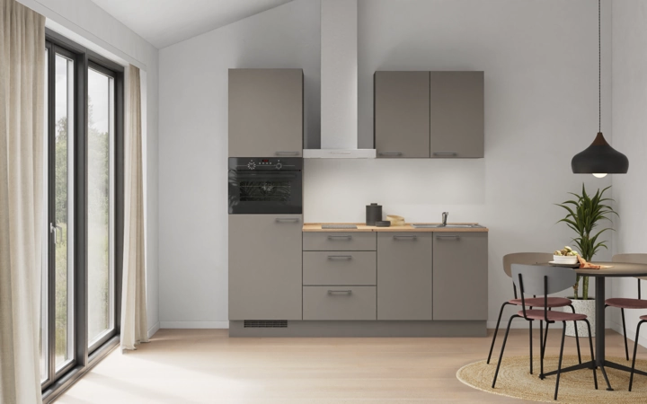 Nobilia SPA Galley kitchen 210 cm with appliances planning 2 0