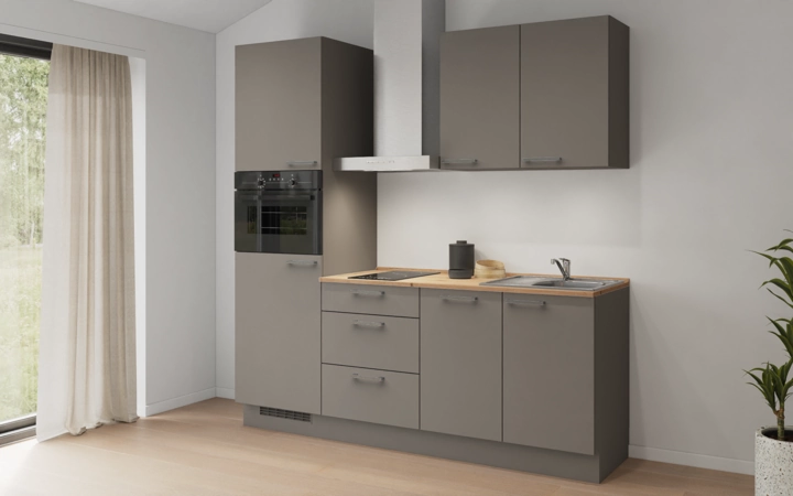 Nobilia SPA Galley kitchen 210 cm with appliances planning 2 1