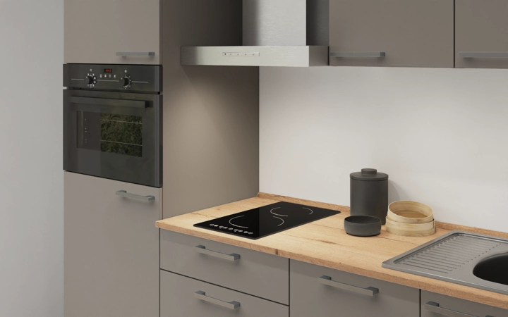 Nobilia SPA Galley kitchen 210 cm with appliances planning 2 2
