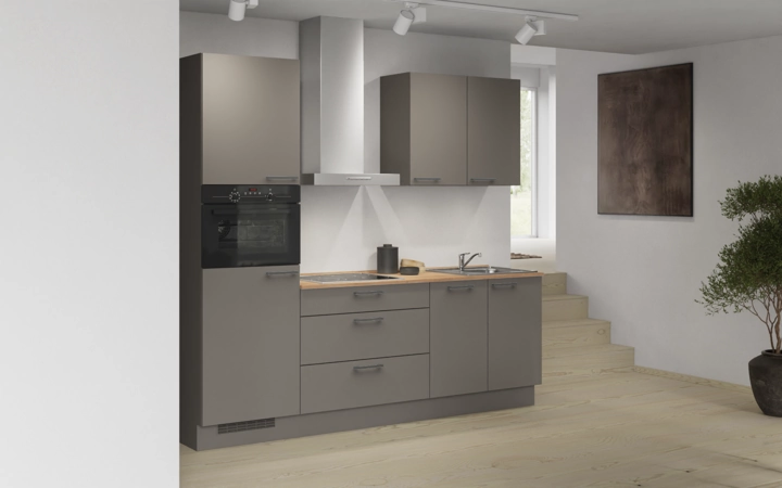 Nobilia SPA Galley kitchen 240 cm with appliances planning 2 1
