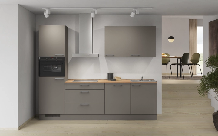 Nobilia SPA Galley kitchen 270 cm with appliances planning 2 0