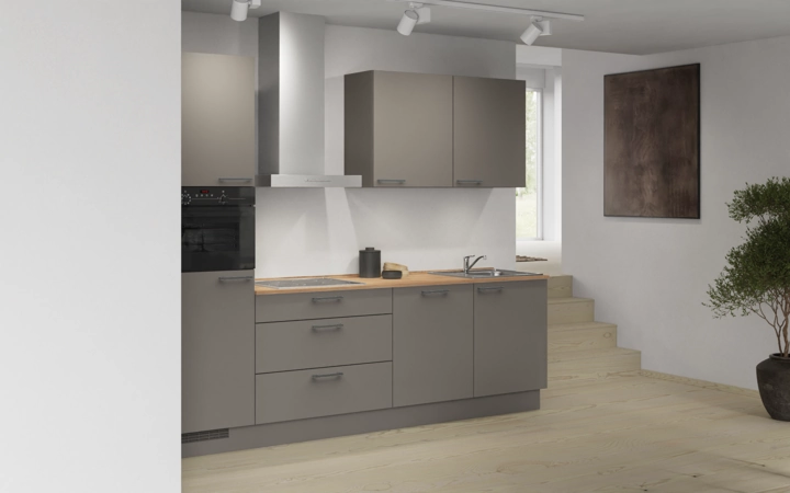 Nobilia SPA Galley kitchen 270 cm with appliances planning 2 1