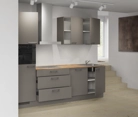 Nobilia SPA Galley kitchen 270 cm with appliances planning 2 4