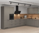 Nobilia SPA L-shaped kitchen 366,6 cm x 246,6 cm with appliances planning 3 1