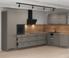 Nobilia SPA L-shaped kitchen 366,6 cm x 246,6 cm with appliances planning 3 4