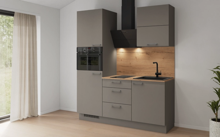 Nobilia SPA Galley kitchen 180 cm with appliances planning 3 1