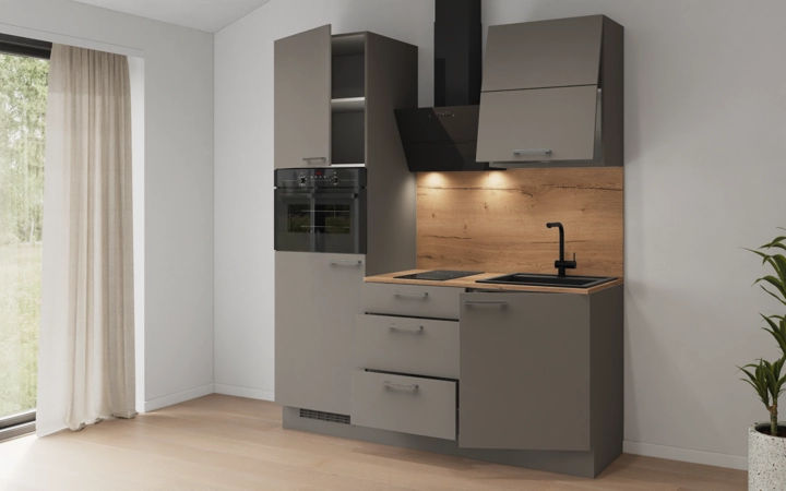 Nobilia SPA Galley kitchen 180 cm with appliances planning 3 4