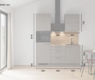 Nobilia SPA Galley kitchen 180 cm with appliances planning 3 5