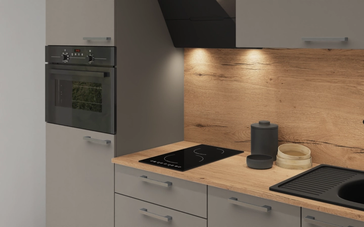 Nobilia SPA Galley kitchen 210 cm with appliances planning 3 2