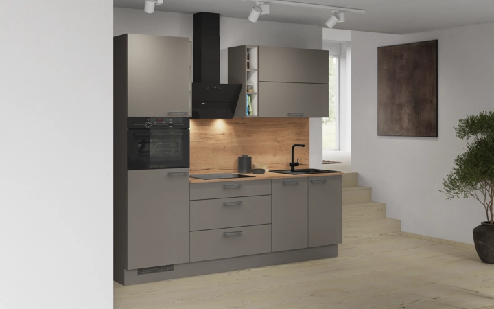 Nobilia SPA Galley kitchen 240 cm with appliances planning 3 1