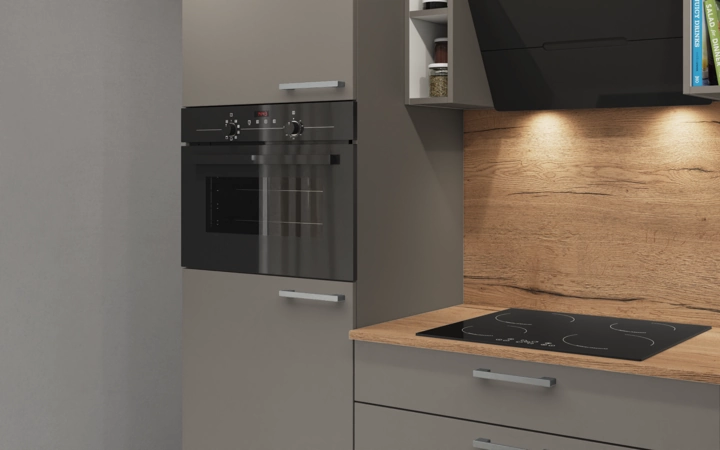 Nobilia SPA Galley kitchen 240 cm with appliances planning 3 2
