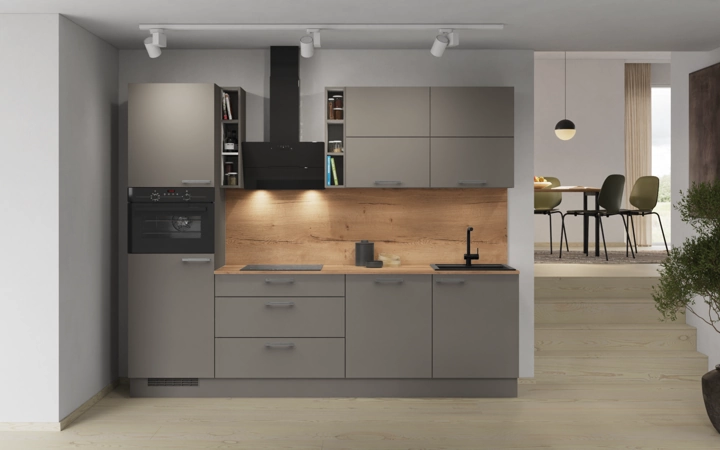 Nobilia SPA Galley kitchen 270 cm with appliances planning 3 0
