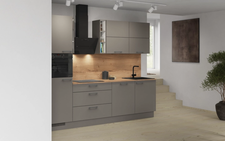 Nobilia SPA Galley kitchen 270 cm with appliances planning 3 1
