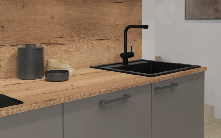 Nobilia SPA Galley kitchen 270 cm with appliances planning 3 3