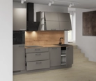 Nobilia SPA Galley kitchen 270 cm with appliances planning 3 4