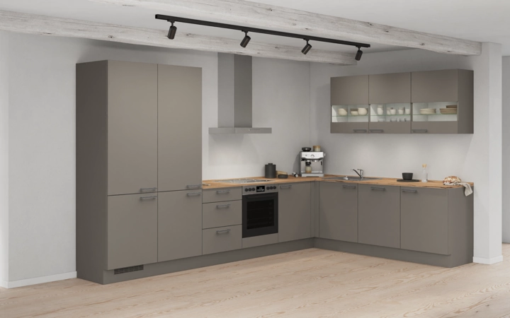 Nobilia SPA L-shaped kitchen 366,6 cm x 246,6 cm with appliances planning 4 1