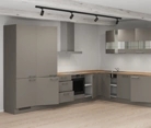 Nobilia SPA L-shaped kitchen 366,6 cm x 246,6 cm with appliances planning 4 4