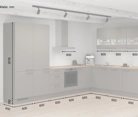 Nobilia SPA L-shaped kitchen 366,6 cm x 246,6 cm with appliances planning 4 5