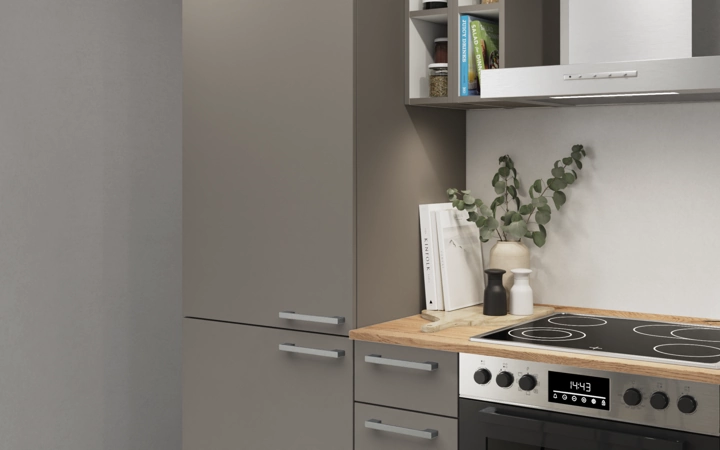 Nobilia SPA Galley kitchen 240 cm with appliances planning 4 2