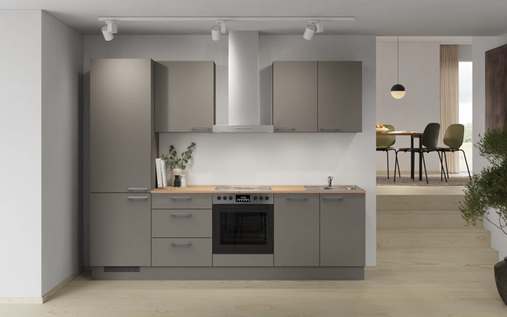 Nobilia SPA Galley kitchen 270 cm with appliances planning 4 0