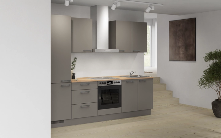 Nobilia SPA Galley kitchen 270 cm with appliances planning 4 1