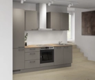 Nobilia SPA Galley kitchen 270 cm with appliances planning 4 1