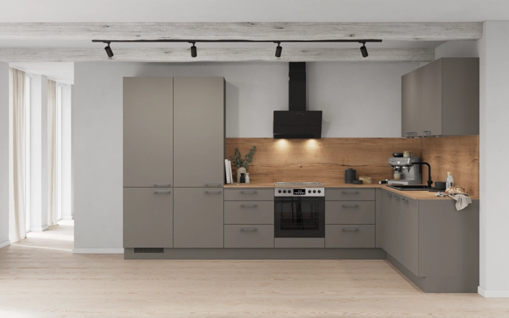 Nobilia SPA L-shaped kitchen 366,6 cm x 246,6 cm with appliances planning 5 0