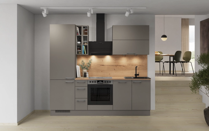 Nobilia SPA Galley kitchen 240 cm with appliances planning 5 0
