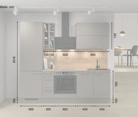 Nobilia SPA Galley kitchen 240 cm with appliances planning 5 5